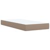 vidaXL Sommier &agrave; lattes de lit avec matelas Cappuccino 100x200 cm