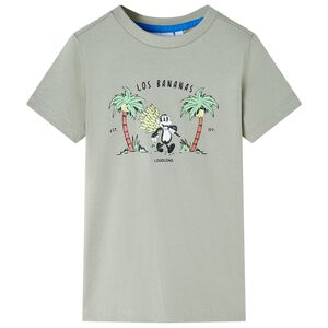 T-shirt pour enfants kaki clair 140