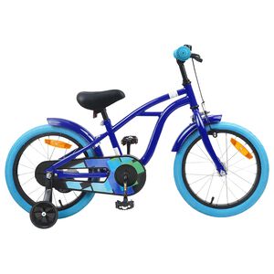 vidaXL V&eacute;lo pour Enfants 16 Pouces pour 4-6 ans Bleu fonc&eacute;