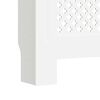 vidaXL Cache-radiateur MDF Blanc 205 cm