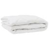 vidaXL Duvet toutes saisons avec oreiller 3 pcs Blanc Microfibre