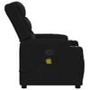 vidaXL Fauteuil de massage inclinable &eacute;lectrique Noir Tissu