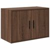 vidaXL Armoires de garage 2 pcs ch&ecirc;ne marron bois d'ing&eacute;nierie
