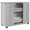 vidaXL Cabinet de salle de bain Gris Sonoma 76,5 x 35 x 64 cm