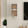 vidaXL Meuble TV Blanc brillant 30,5x30x60 cm Bois d&rsquo;ing&eacute;nierie