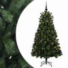 vidaXL Sapin de No&euml;l artificiel articul&eacute; avec boules 150 cm 150 LED