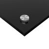 vidaXL Protection de cuisine Noir 110 x 60 cm verre tremp&eacute;