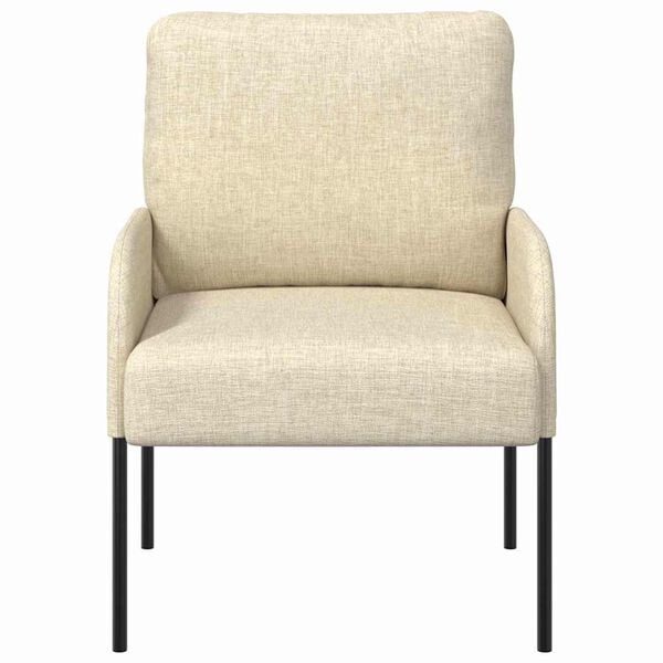 vidaXL Canap&eacute;s avec coussin 55cm Cr&egrave;me Contreplaqu&eacute;