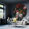 WallArt Papier peint cercle Golden Age Flowers 190 cm