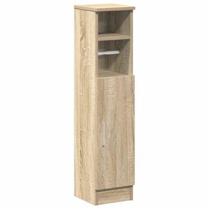 vidaXL Meuble de salle de bain avec porte-rouleau ch&ecirc;ne sonoma