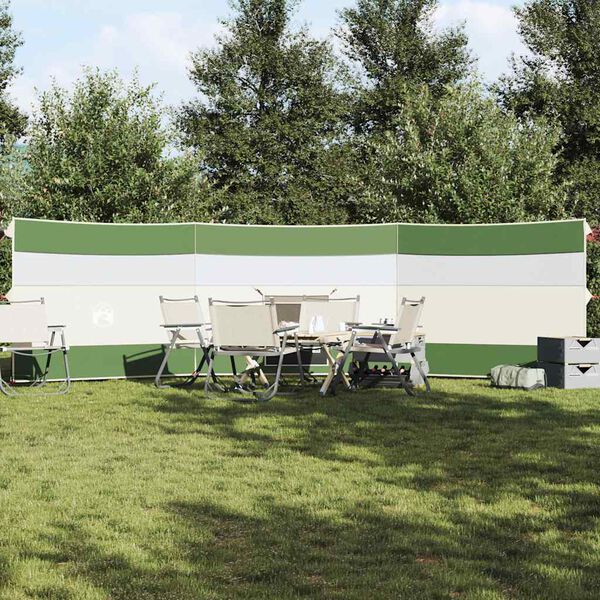 vidaXL Brise-vent de camping vert 508x130 cm imperméable