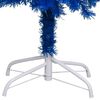 vidaXL Arbre de No&euml;l artificiel pr&eacute;-&eacute;clair&eacute; et boules bleu 180 cm PVC