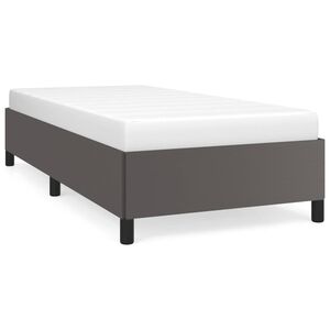 vidaXL Cadre de lit sans matelas gris 90x190 cm similicuir