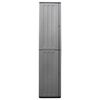 vidaXL Armoire de rangement de jardin Gris et noir 68x37x163 cm PP