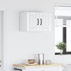vidaXL Meuble mural de cuisine Blanc brillant 60 x 31 x 40 cm