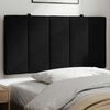 vidaXL Coussin de t&ecirc;te de lit Hanko noir 100 cm velours