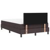vidaXL Lit &agrave; ressorts avec matelas Marron fonc&eacute; 120 x 200 cm tissu