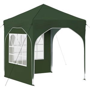vidaXL Tente de f&ecirc;te pop-up 192 x 192 x 245 cm Vert