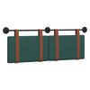 vidaXL T&ecirc;te de lit suspendue Uni Vert fonc&eacute; 150 x 55 x 5 cm PU antique