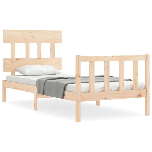 vidaXL Cadre de lit sans matelas 100x200 cm bois massif de pin