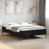 vidaXL Cadre de lit sans matelas noir 150x200 cm