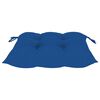 vidaXL Chaises de jardin et coussins bleu lot de 4 Bois de teck massif