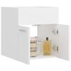 vidaXL Armoire d'évier Blanc 41x38,5x46 cm Bois d’ingénierie