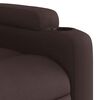 vidaXL Fauteuil de massage inclinable Marron fonc&eacute; Tissu