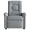 vidaXL Fauteuil de massage inclinable Gris clair Tissu