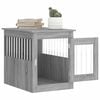 vidaXL Meuble de cage pour chiens sonoma gris 55x75x65 cm