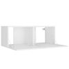 vidaXL Ensemble de meubles TV 4 pcs Blanc Bois d'ing&eacute;nierie