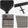 vidaXL Ensemble de salle &agrave; manger pour jardin avec coussin 9 pcs Gris