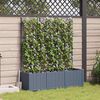 vidaXL Cache-pot de jardin 3 pcs Gris Clair 120 x 40 x 143 cm Acier