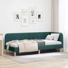 vidaXL Cadre de lit d'angle Vert fonc&eacute; 80 x 200 cm tissu