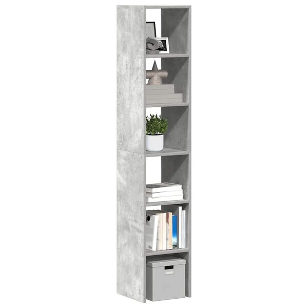 vidaXL Biblioth&egrave;ques 2 pcs empilable gris b&eacute;ton bois d'ing&eacute;nierie
