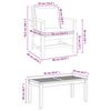 vidaXL Ensemble de canap&eacute; de jardin 5 pcs Naturel Bois de teck massif