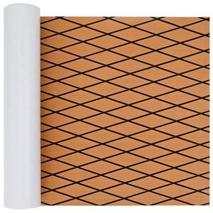vidaXL Tapis de bateau Ray&eacute; Marron et noir 190 x 70 cm EVA