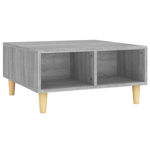vidaXL Table basse sonoma gris 60x60x30 cm bois d'ing&eacute;nierie