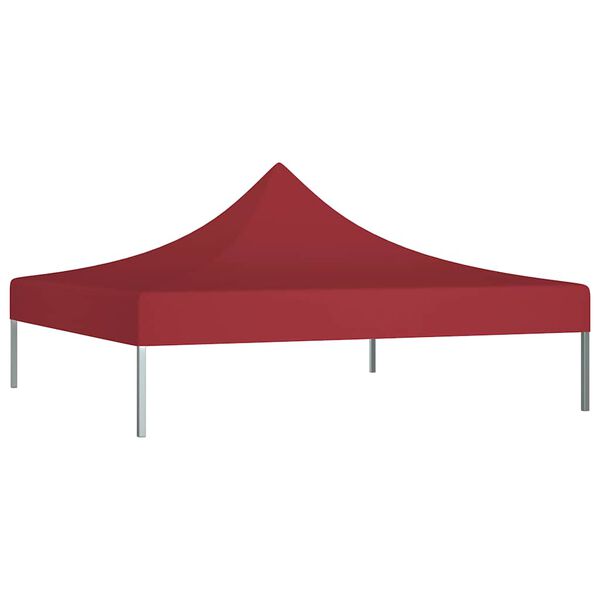 vidaXL Toit de tente de réception 3x3 m Bordeaux 270 g/m²