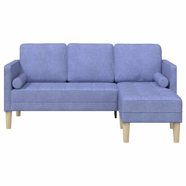 vidaXL Ensemble de Canap&eacute;s avec coussin Bleu denim Polyester