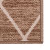 vidaXL Tapis de couloir Marron clair 80x350 cm