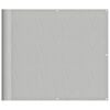 vidaXL &Eacute;cran de balcon gris clair 90x400 cm 100% polyester oxford