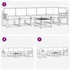 vidaXL Ensemble de canap&eacute;s d'ext&eacute;rieur 7 pcs Gris Naturel et Clair