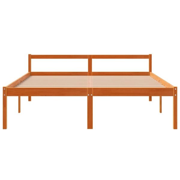 vidaXL Lit pour personne &acirc;g&eacute;e sans matelas 160x200 cm bois pin massif