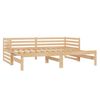 vidaXL Lit coulissant sans matelas 2x(90x200) cm Bois de pin massif