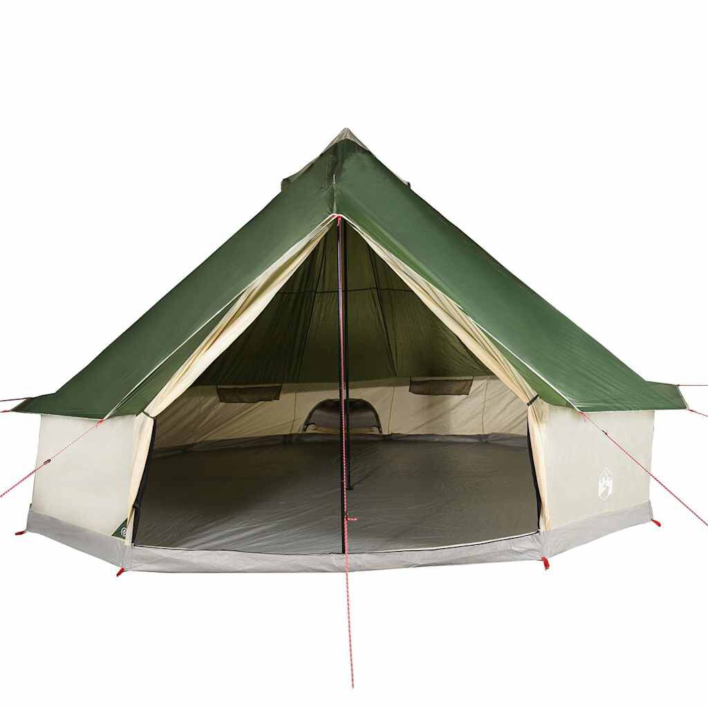 Tente Familiale Tipi 12 Personnes - Imperméable, Verte, Dimensions 560x560x300 Cm, Poids 9.65 Kg - 3