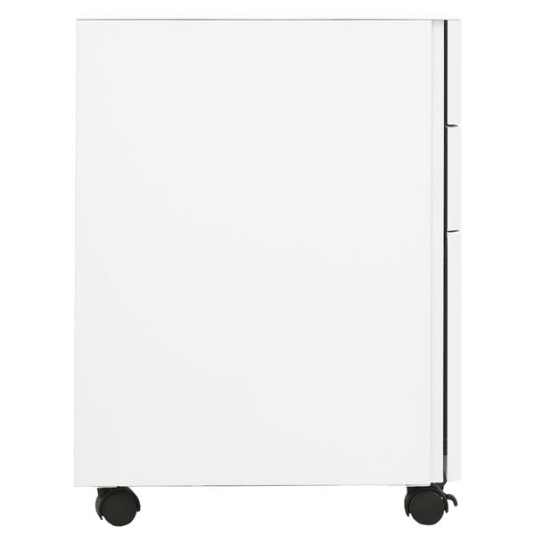 vidaXL Classeur mobile Blanc 30x45x59 cm Acier