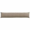 vidaXL Coussins de canapé 2 pcs Taupe 200 x 40 cm tissu