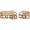 vidaXL Ensemble de canap&eacute;s d'ext&eacute;rieur 6 pcs Naturel et Beige