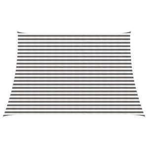 vidaXL Voile d'ombre 4 / 5 x 3 m HDPE Rectangulaire Gris clair et blanc